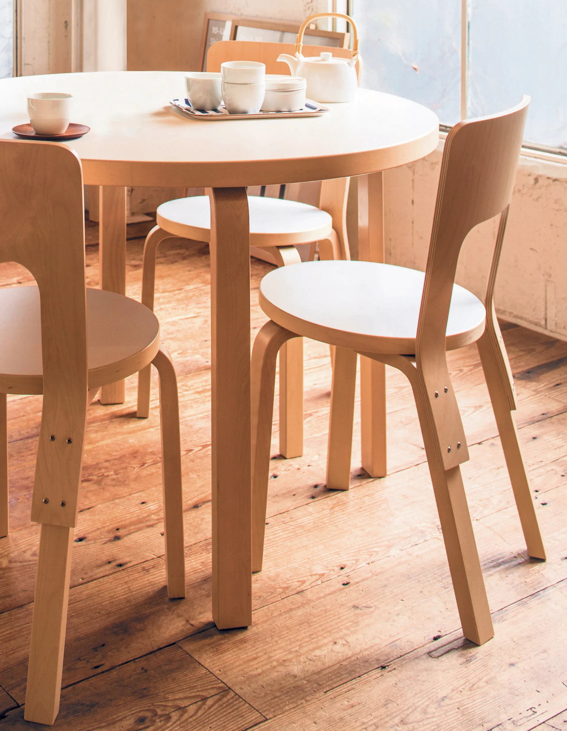 Chair 66 stol, Naturlakkert bjørk-Bjørk Artek