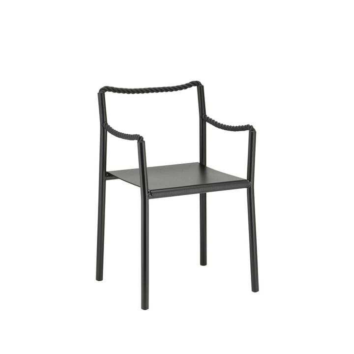 Rope stol - Svart pulverlakk-Svart lakk - Artek