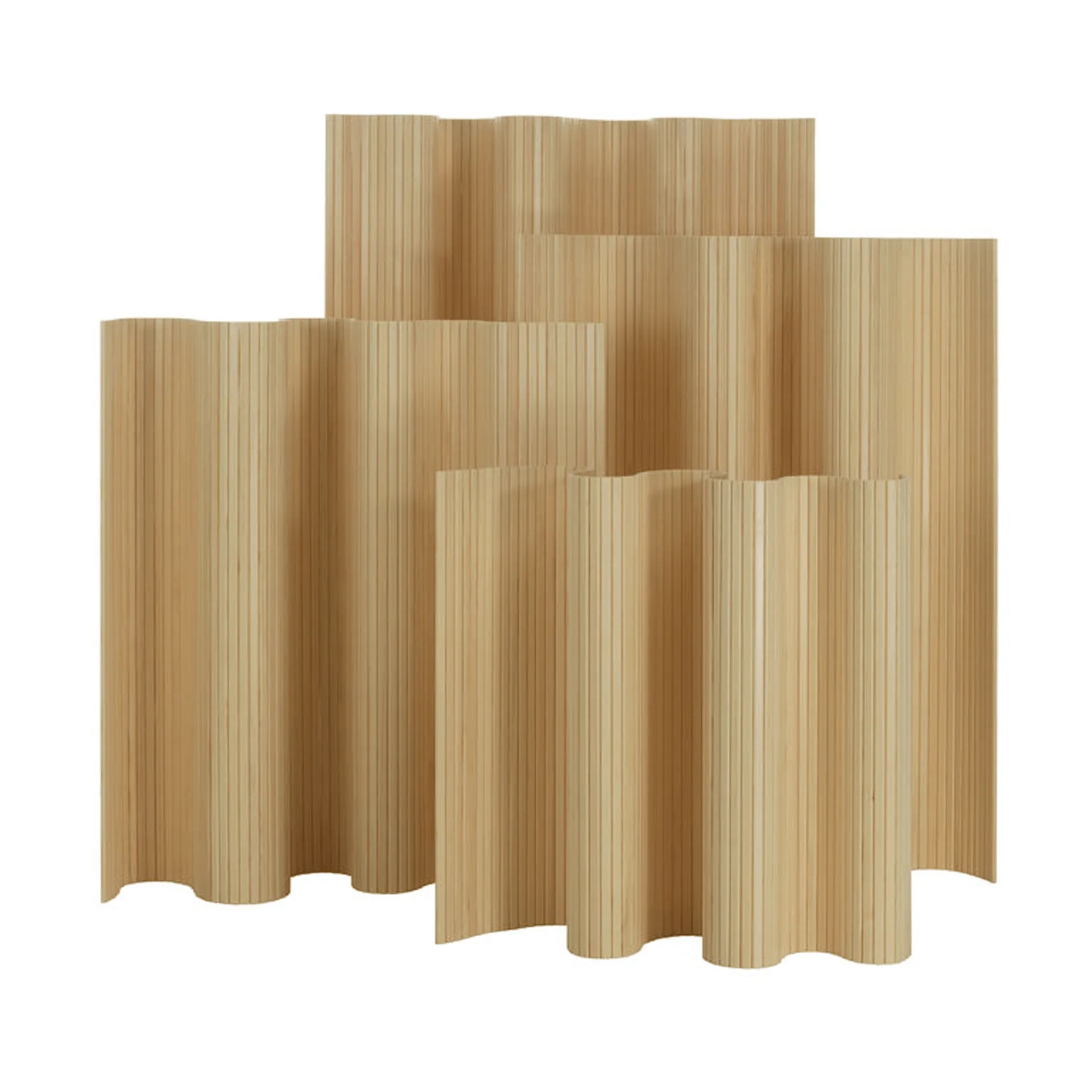 Screen 100A romdeler, Lakkert furu, 180x200 cm Artek