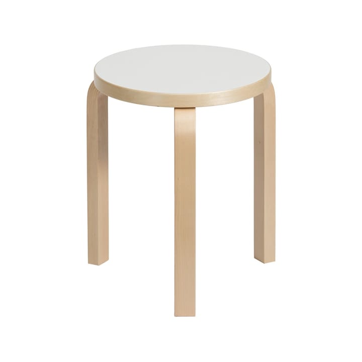 Stol 60 krakk 3 stk ben - Hvit laminat-Bjørk - Artek
