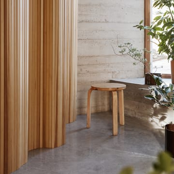 Stol 60 krakk 3 stk ben - Hvit laminat-Bjørk - Artek