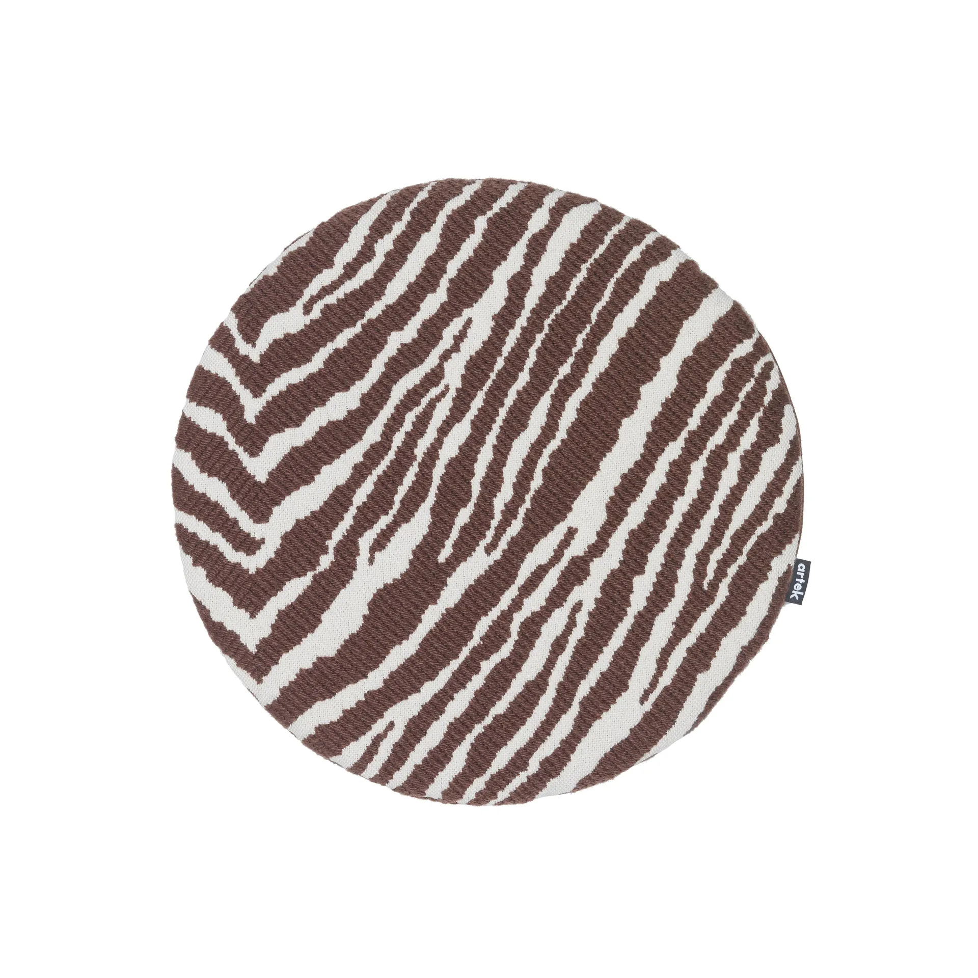 Zebra sittepute Ø34 cm, Brun-hvit Artek