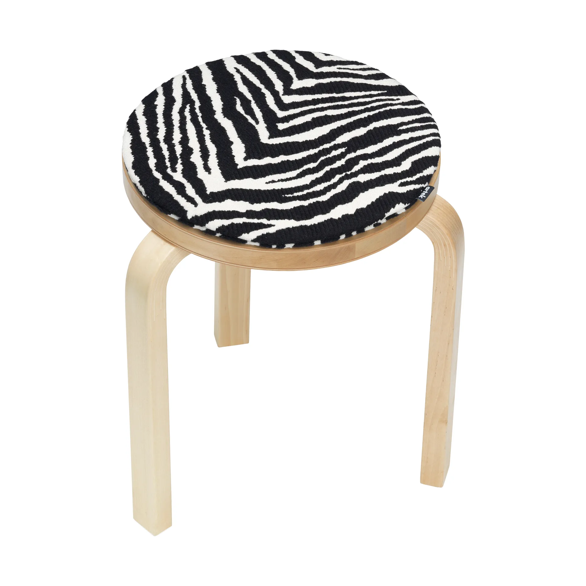 Zebra sittepute Ø34 cm, Svart-hvitt Artek