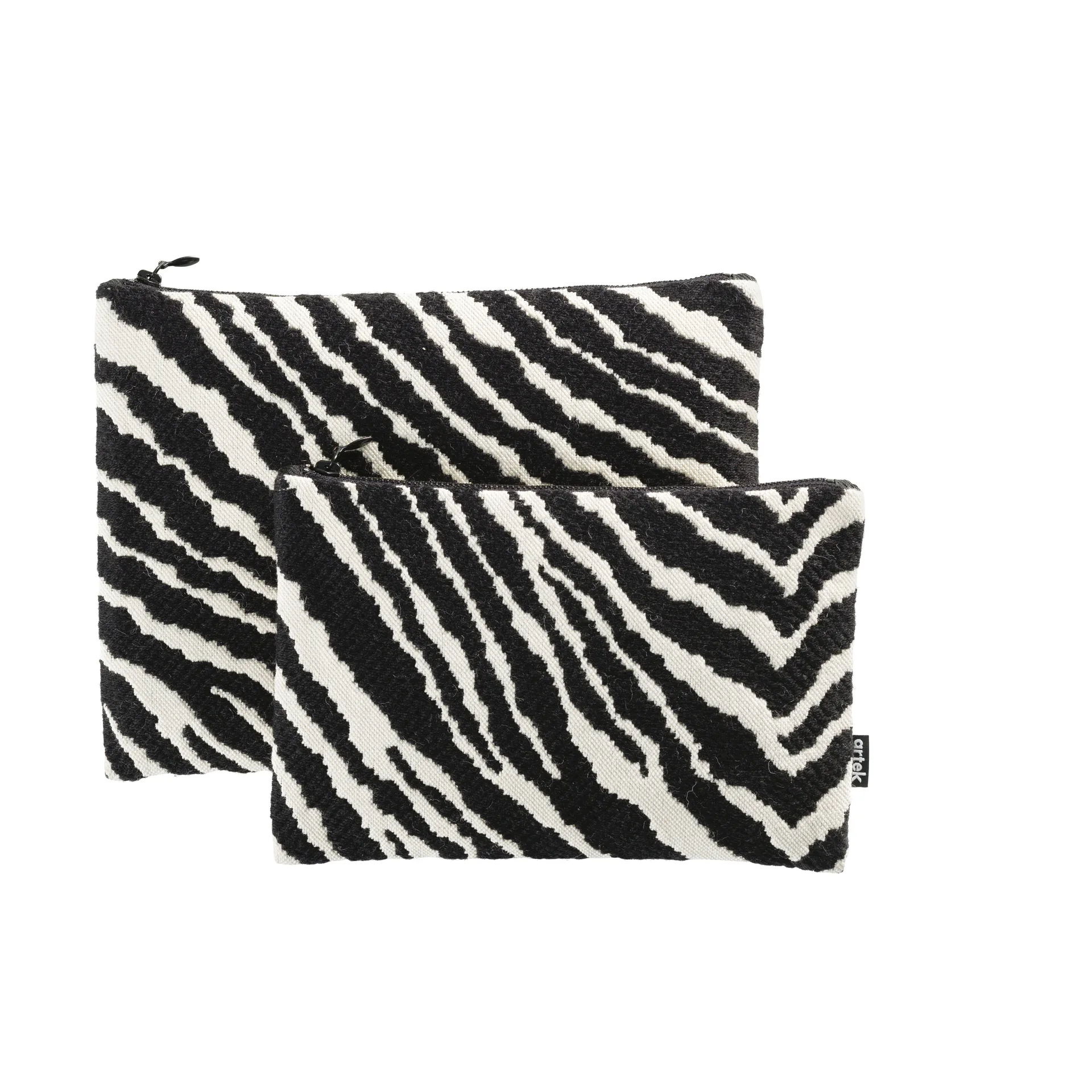Zebra toalettmappe large, Svart-hvit Artek