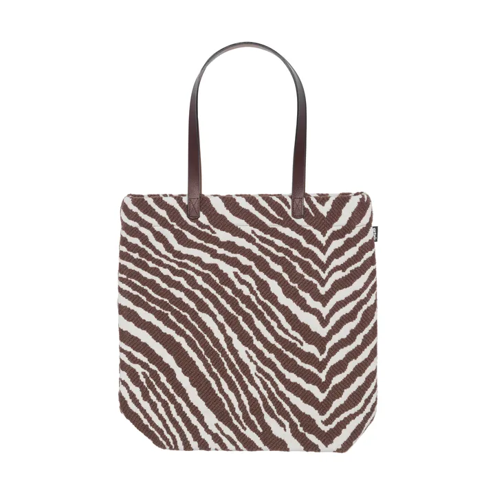 Zebra Tote Bag veske - Brun-hvit - Artek