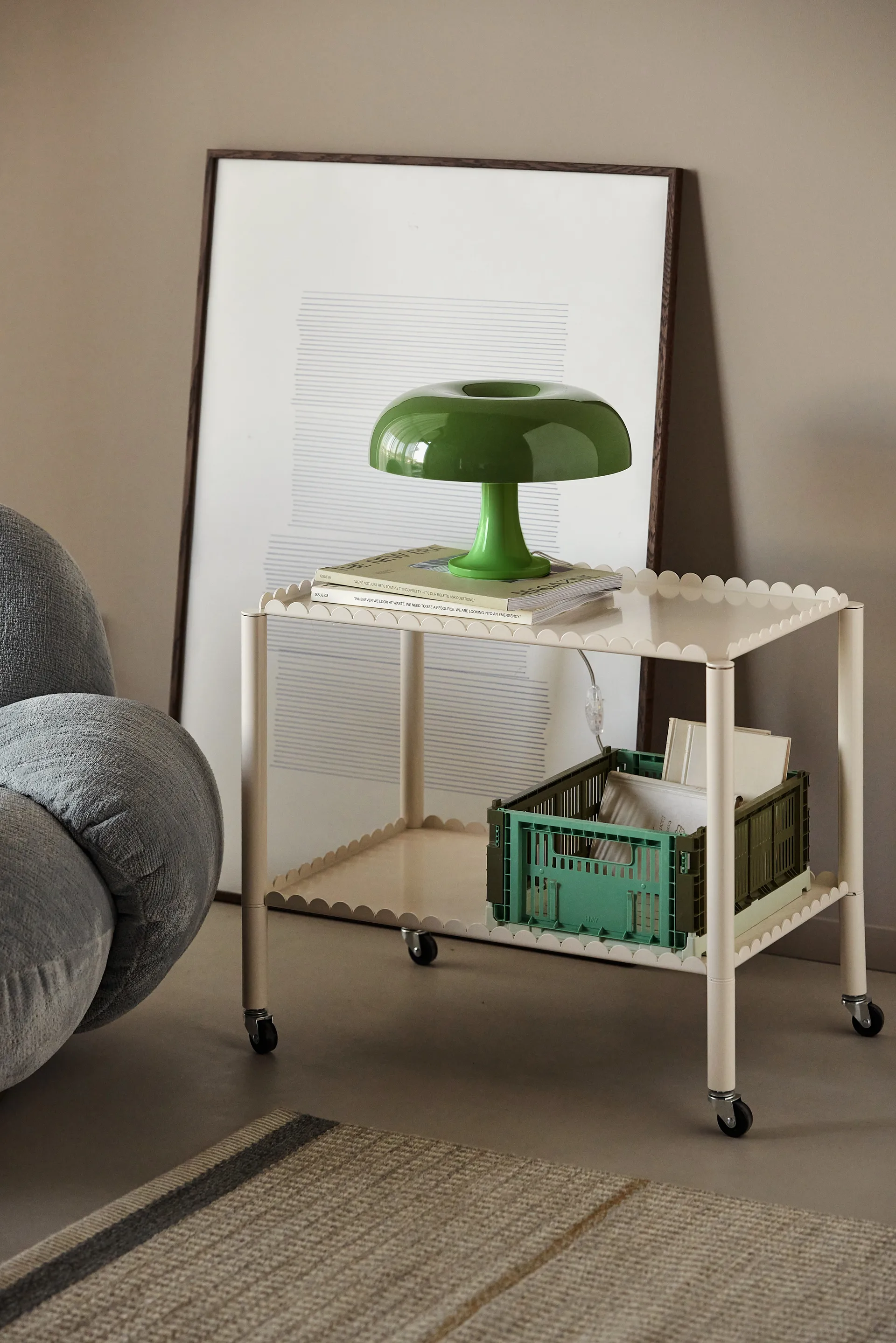 Nessino bordlampe Special Edition Ø32 cm, Green Artemide