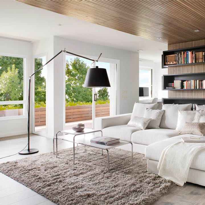 Tolomeo Mega gulvlampe, sort-sort, ø36 cm Artemide