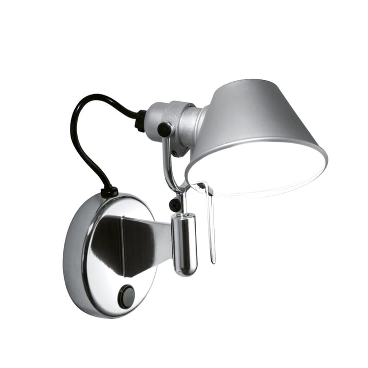 Tolomeo Micro Faretto vegglampe - aluminium, med av-og-på-knapp - Artemide