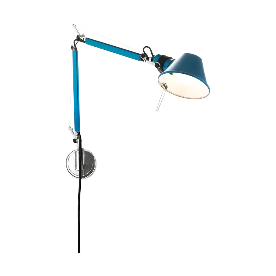 Tolomeo Micro vegglampe- Anodized blue,  Artemide