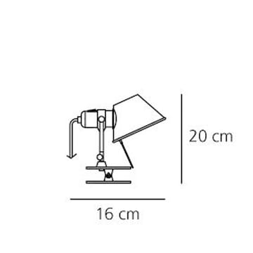 Tolomeo Pinza Micro vegglampe - aluminium - Artemide