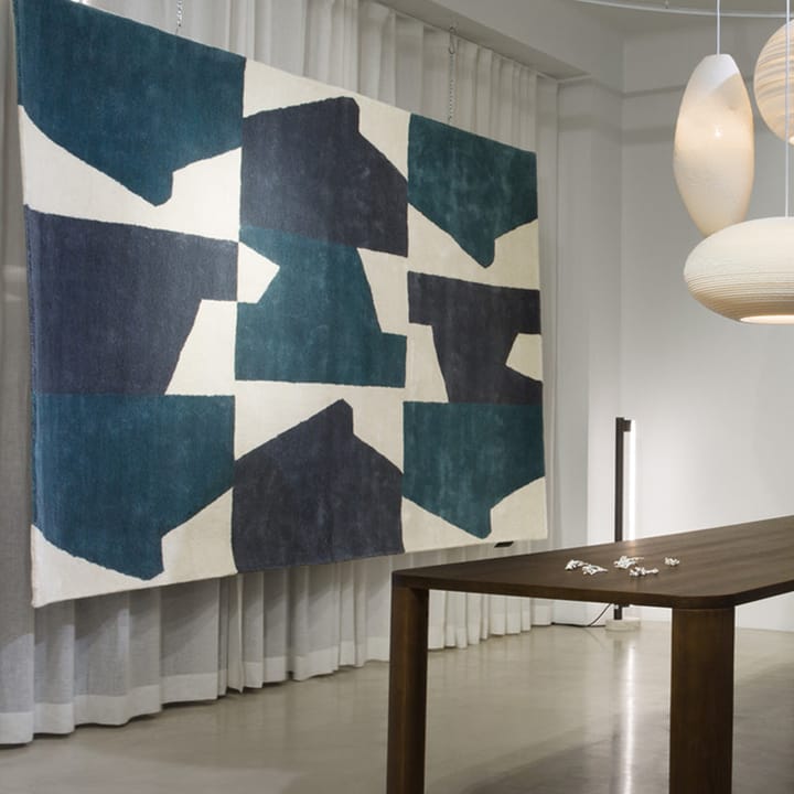 Ally teppe, blå/hvit, 200x300 cm Asplund