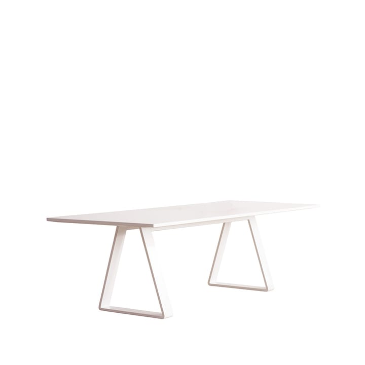 Bermuda spisebord - white laminat, stål stativ, 280x90cm - Asplund