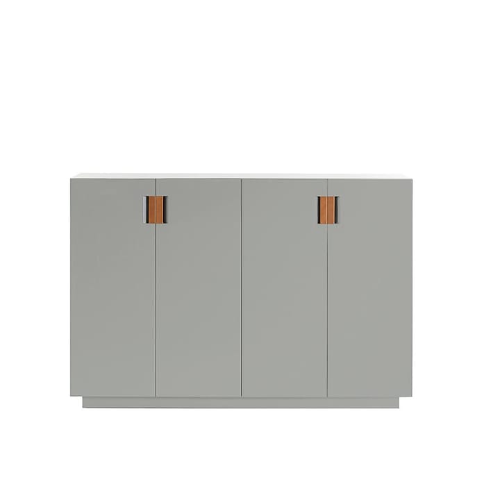 Frame 160 High skåp - light grey, vikdører, 42 cm, cognac - Asplund