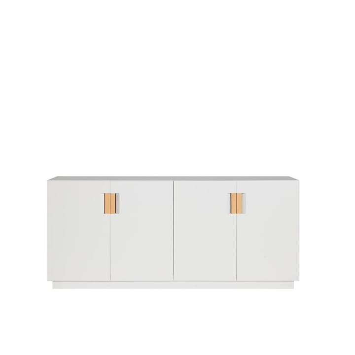 Frame 160 Low skap - white, vikdører, 42 cm, natural - Asplund