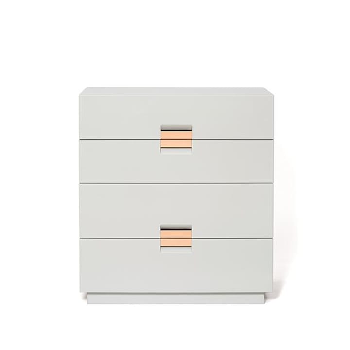 Frame medium kommode - light grey, lær natural - Asplund