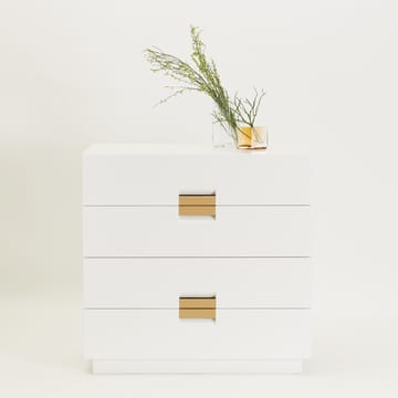 Frame medium kommode - light grey, lær natural - Asplund