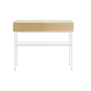 Luc 100 konsollbord - Hvitbeiset eik-Carrara marmorskive, P2 - Asplund