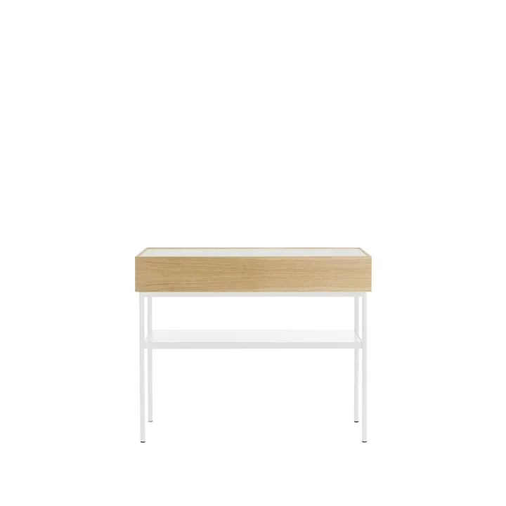 Luc 100 konsollbord - Hvitbeiset eik-Carrara marmorskive, P2 - Asplund