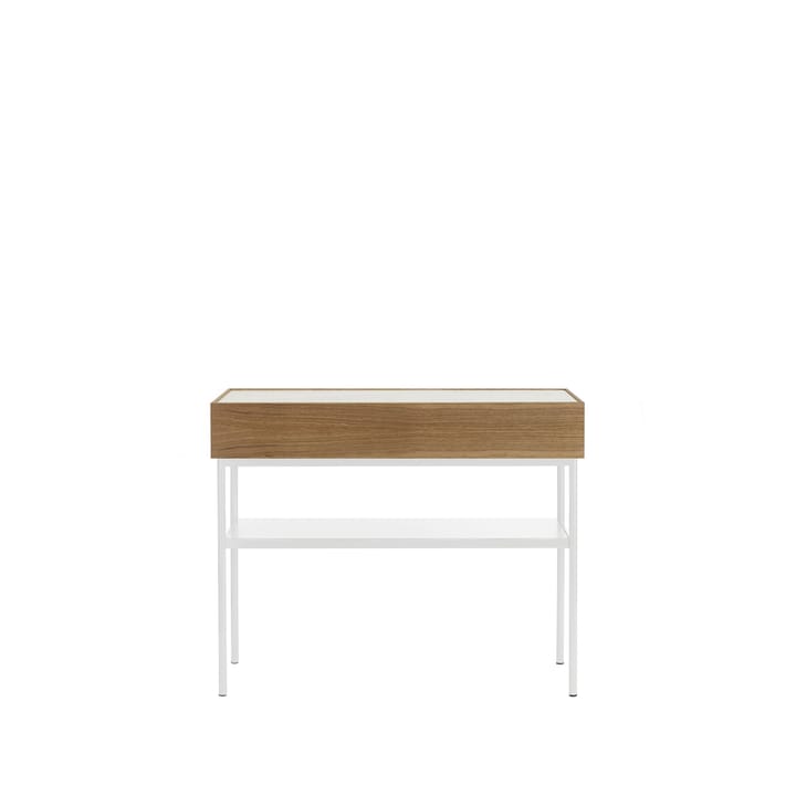 Luc 100 konsollbord - valnøttbeiset eik (p4), marmorskive - Asplund