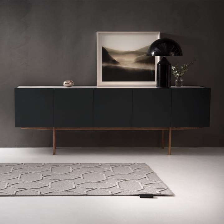 Luc Deluxe 200 skjenk, char grey, ben p4, limestone Asplund