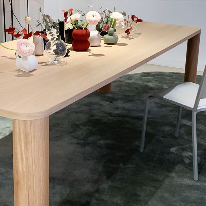 Moci spisebord, Kastanjefarget belegg, 280x95 Asplund