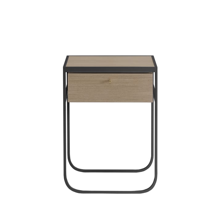Nati Tati Drawer nattbord - char grey, hvitlasert eik - Asplund