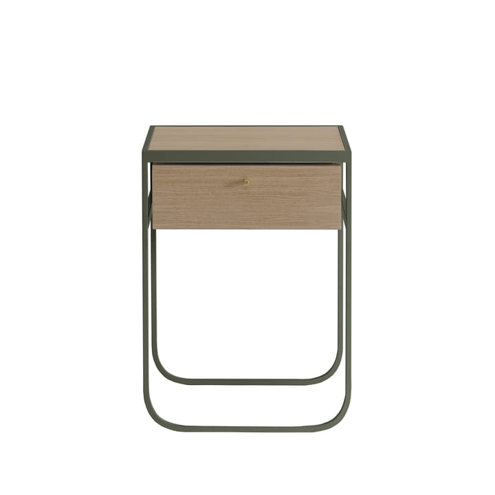 Nati Tati Drawer nattbord - green khaki, hvitlasert eik - Asplund