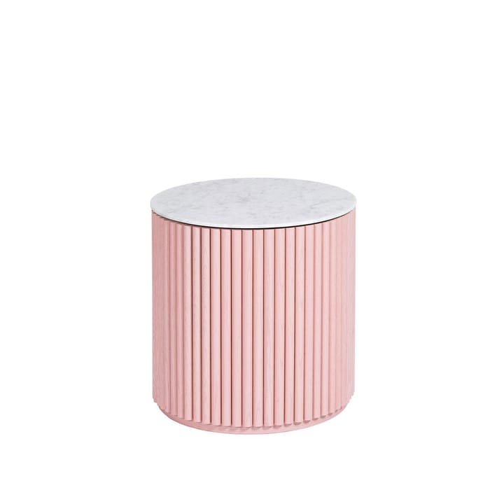 Petit Palais sidebord - dusty pink, h42, topp carraramarmor - Asplund