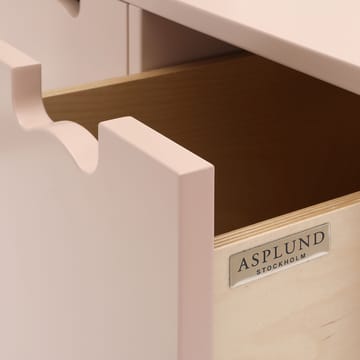 Snø B3 byrå - char grey, eikesokkel - Asplund