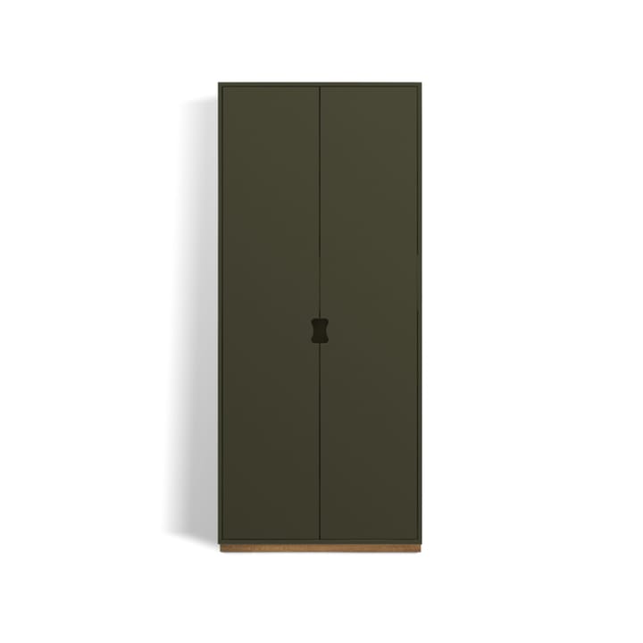 Snø F høyskap - taupe, eikesokkel, dj.30 cm - Asplund