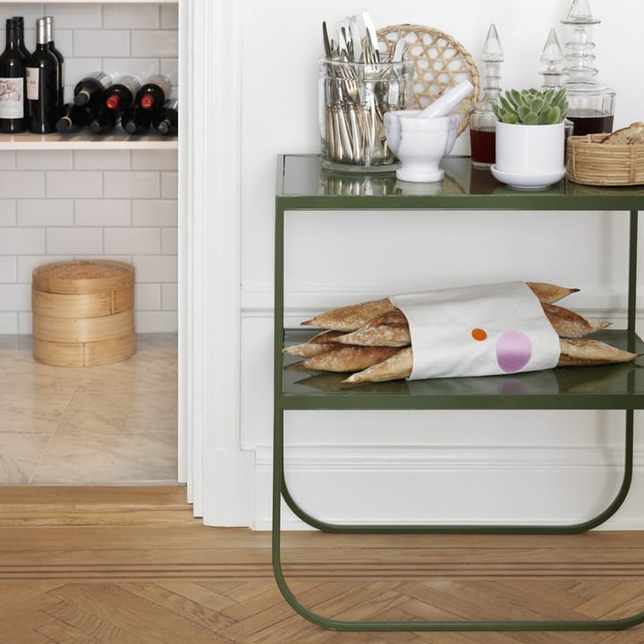 Tati console 120 konsollbord, eik hvitpigment, hvitt stativ, 120 Asplund
