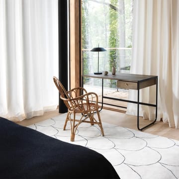 Tati skrivebord - hvitbeiset eik (p2), 1 skuff p2, stativ white - Asplund