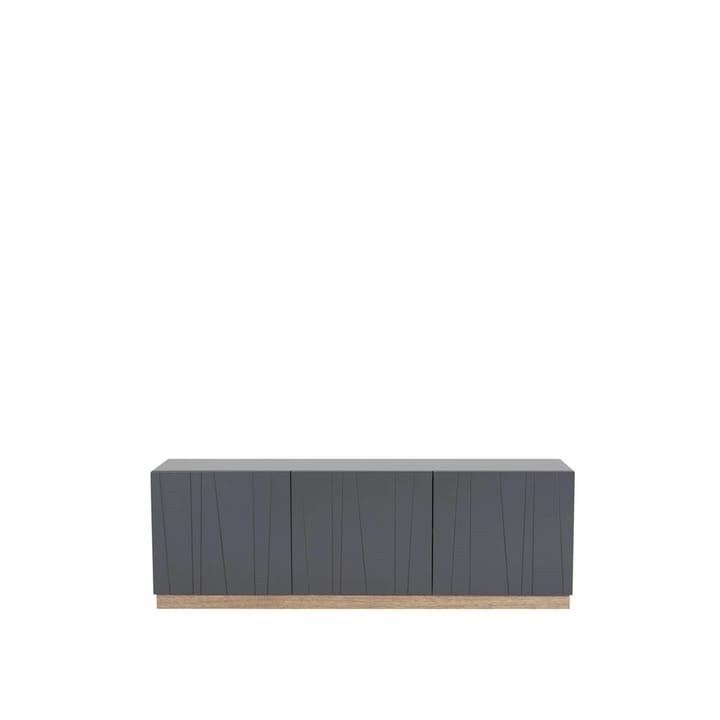 Vass 40 135 sideboard - storm grey, hvit eik p2 sokkel - Asplund