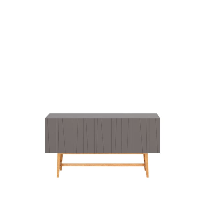Vass 40 135 sideboard - storm grey, hvit eik p2 understell - Asplund