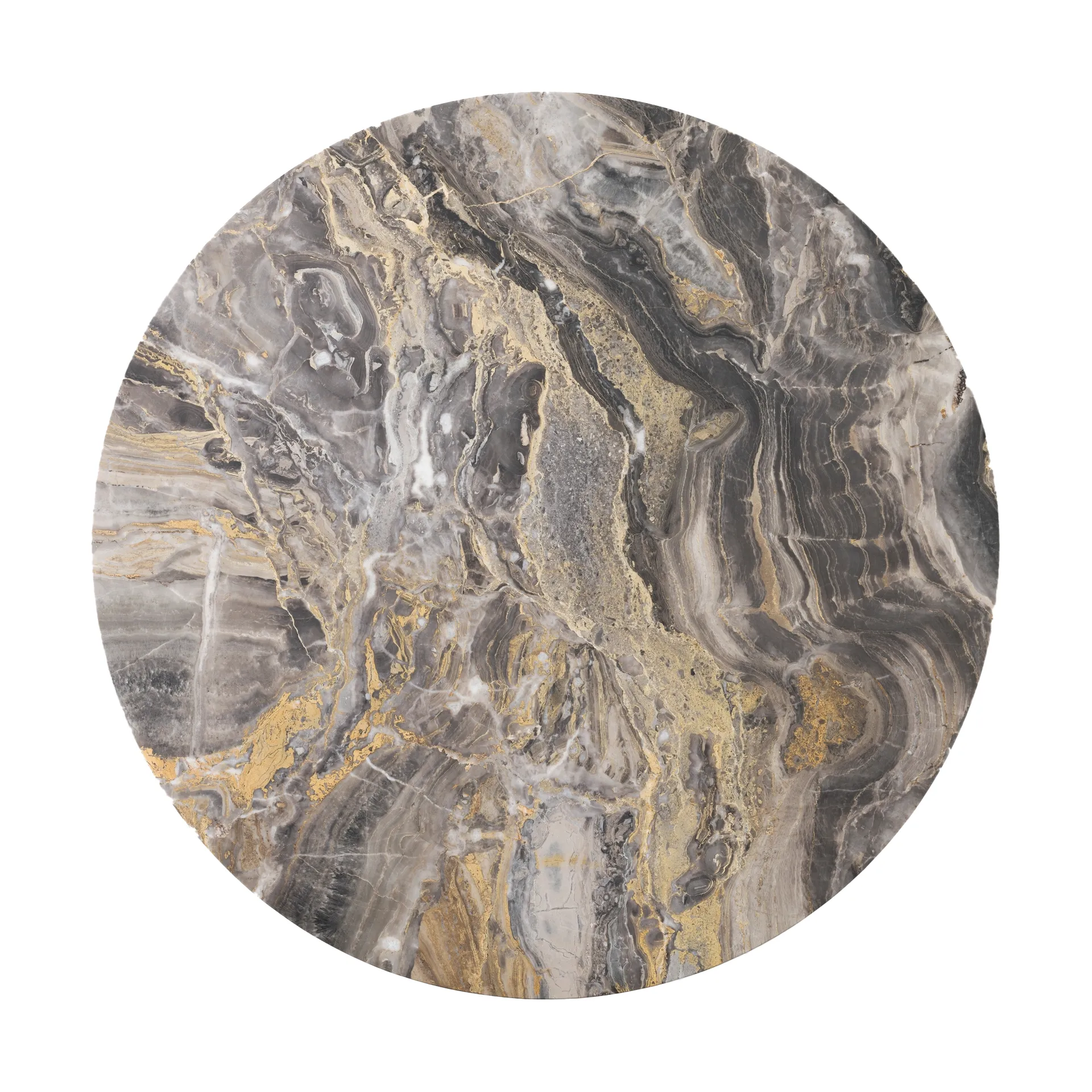 Androgyne bordsskive til sidebord, Grey galaxy, Ø65 cm Audo Copenhagen