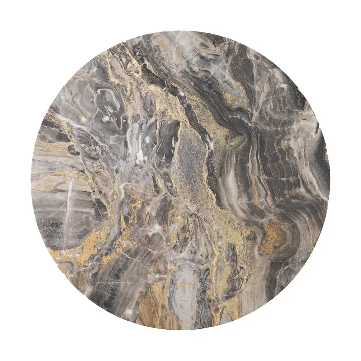 Androgyne bordsskive til sidebord - Grey galaxy, Ø65 cm - Audo Copenhagen