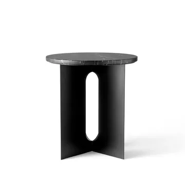 Androgyne bordsskive til sidebord - Svart, Ø42 cm - Audo Copenhagen