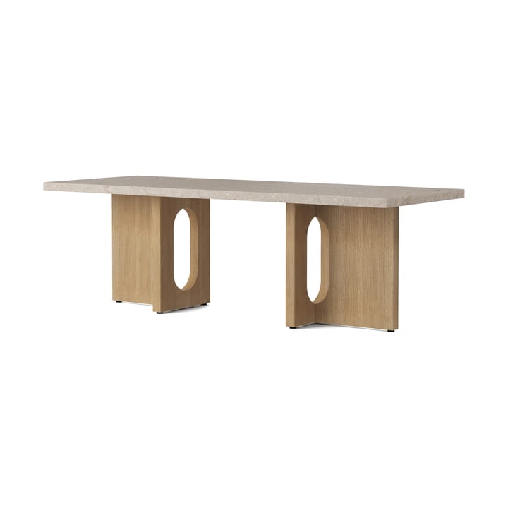 Androgyne Loungebord - sand/kunis breccia, eikestativ - Audo Copenhagen