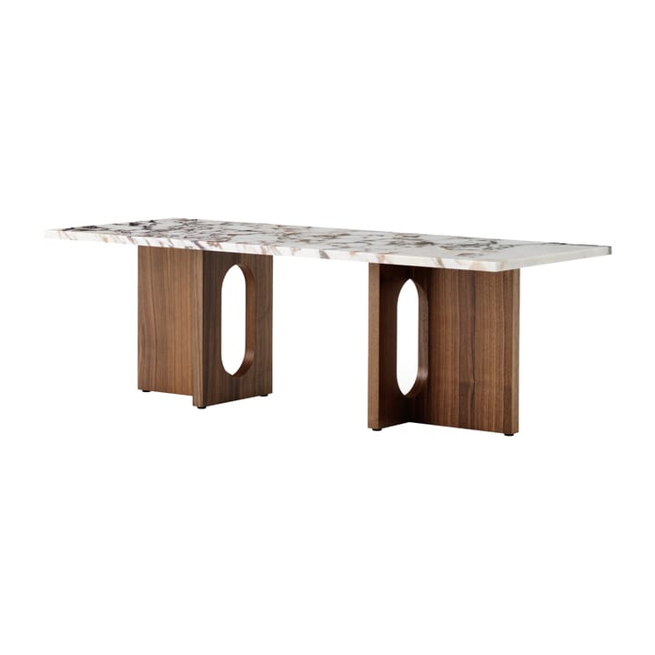 Androgyne Loungebord - Walnut-Calacatta viola - Audo Copenhagen