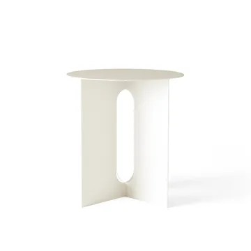 Androgyne sidebord Ø40x43 cm - elfenbenshvit - Audo Copenhagen