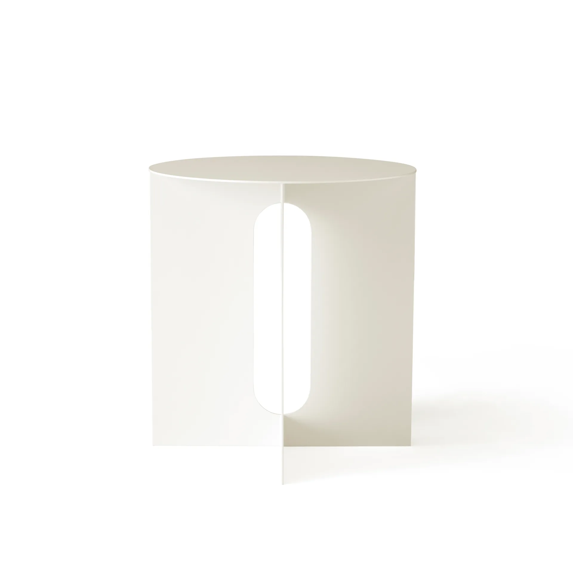 Androgyne sidebord Ø40x43 cm, elfenbenshvit Audo Copenhagen