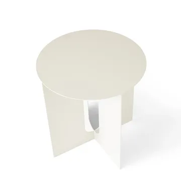 Androgyne sidebord Ø40x43 cm - elfenbenshvit - Audo Copenhagen