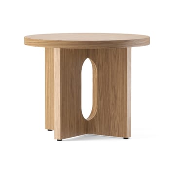 Androgyne sidebord Ø 50 cm base i eik - Eik-bordplate - Audo Copenhagen