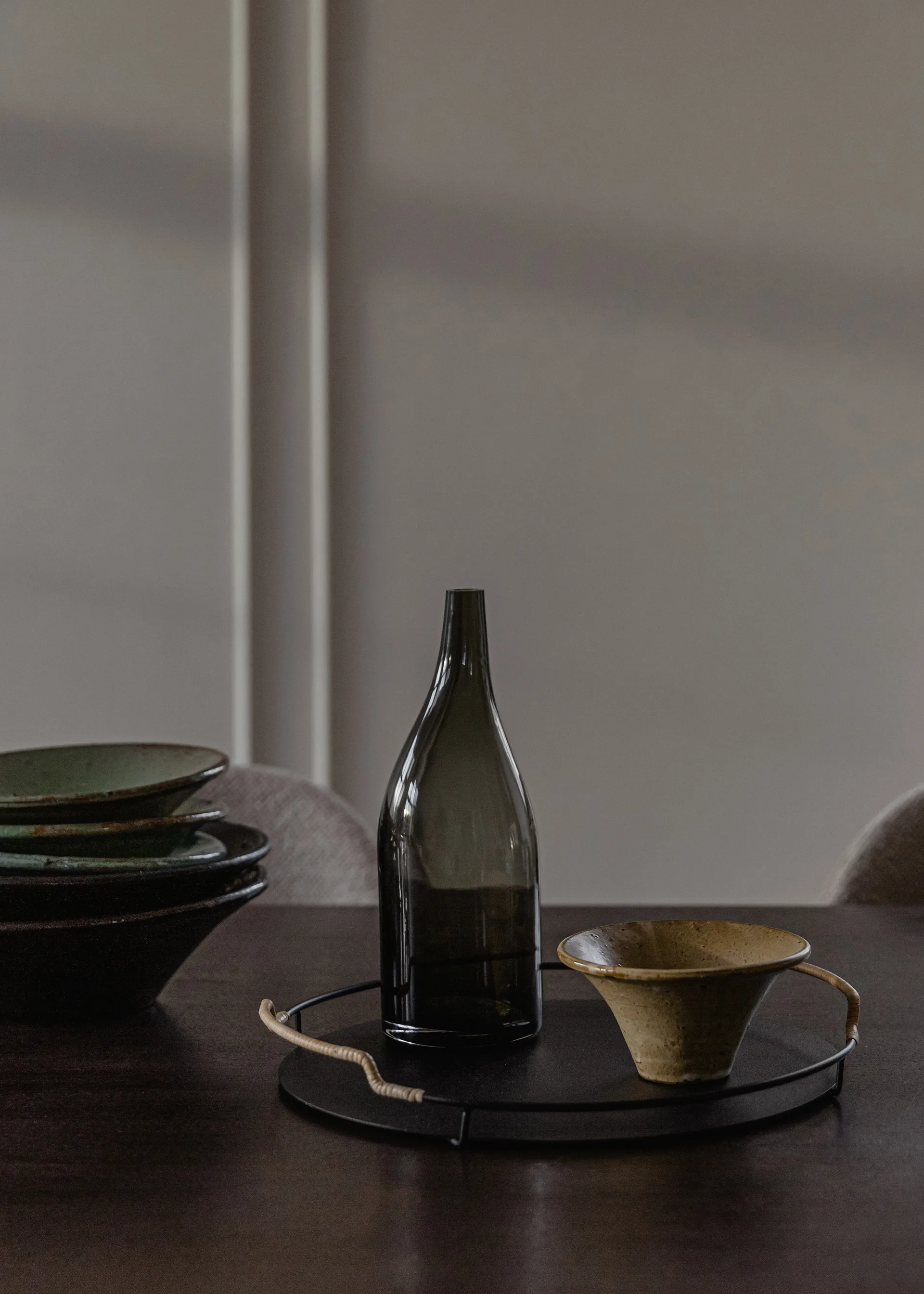 Balcony serveringsbrett Ø 36,5 cm, Sort Audo Copenhagen