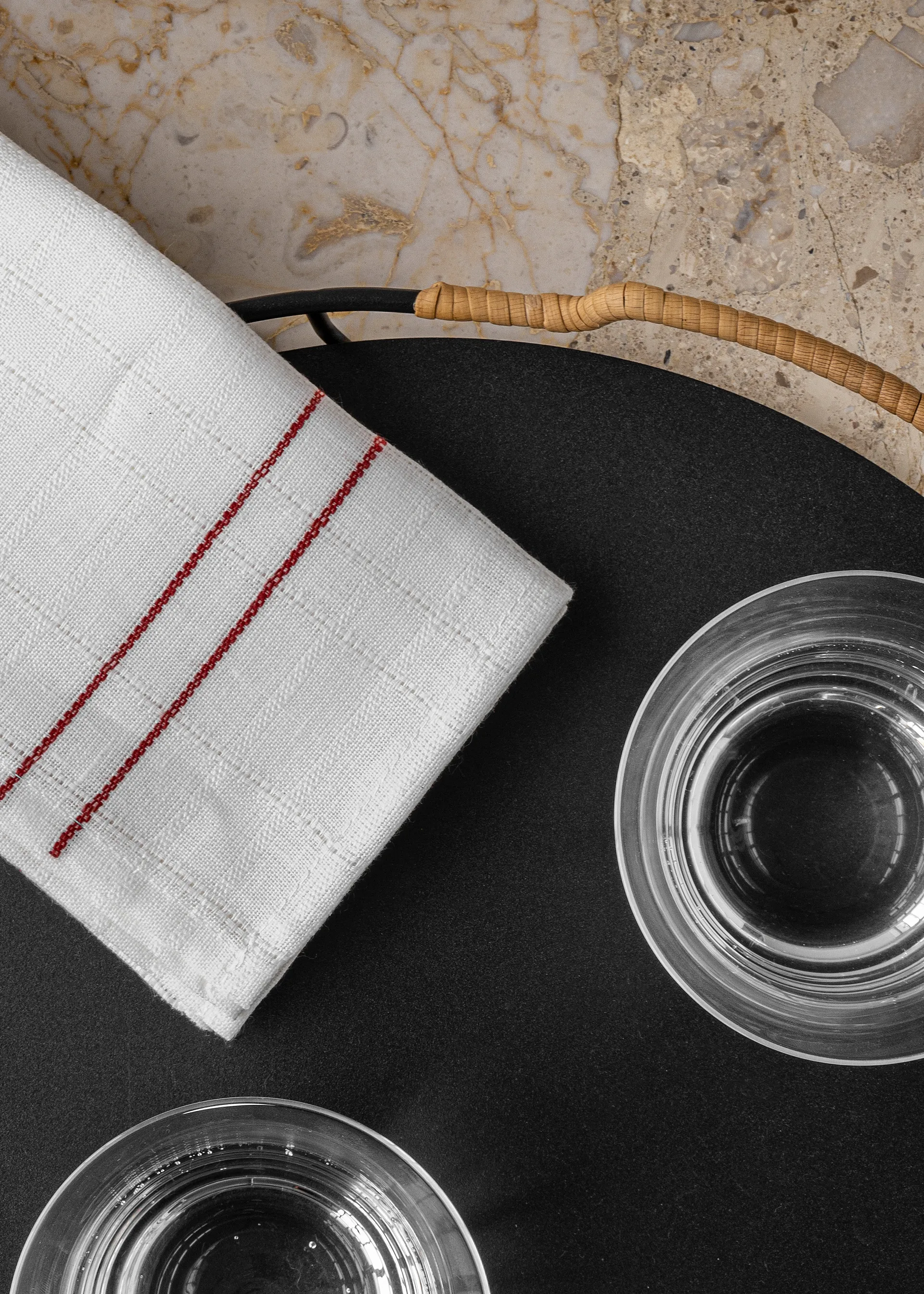 Balcony serveringsbrett Ø 36,5 cm, Sort Audo Copenhagen