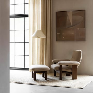 Brasilia lenestol - Dark oak-Bouclé 02 beige - Audo Copenhagen