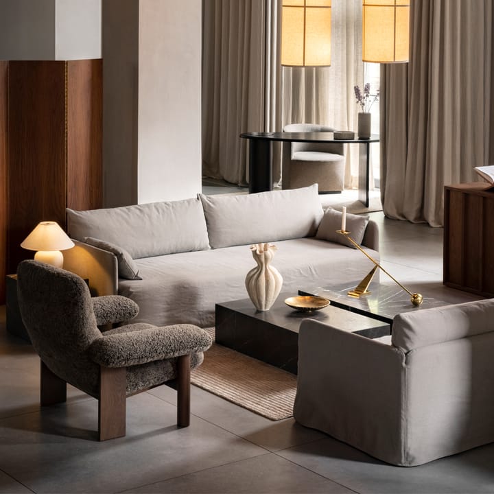 Brasilia lenestol, Dark oak-Root sheepskin Audo Copenhagen
