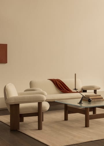Brasilia lenestol low back - Dark oak-Baru 0200 - Audo Copenhagen