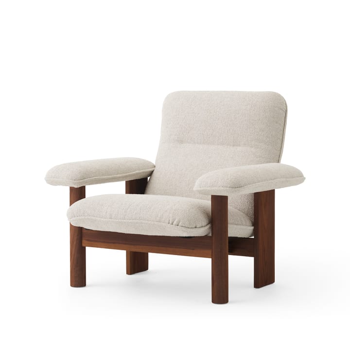Brasilia lenestol - Walnut-Moss 011 grey - Audo Copenhagen