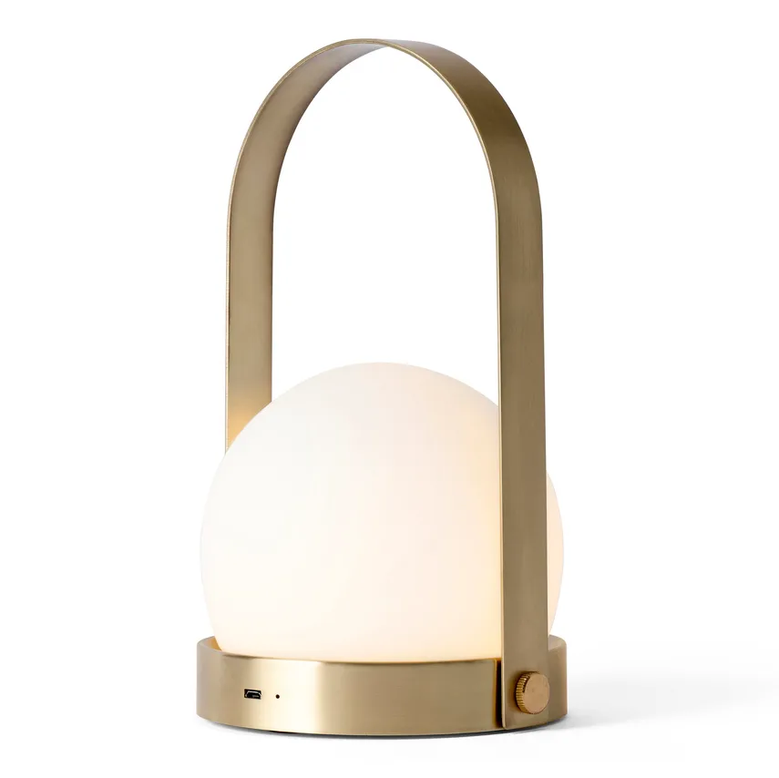 Carrie portabel bordlampe, børstet messing Audo Copenhagen